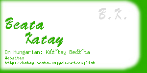 beata katay business card